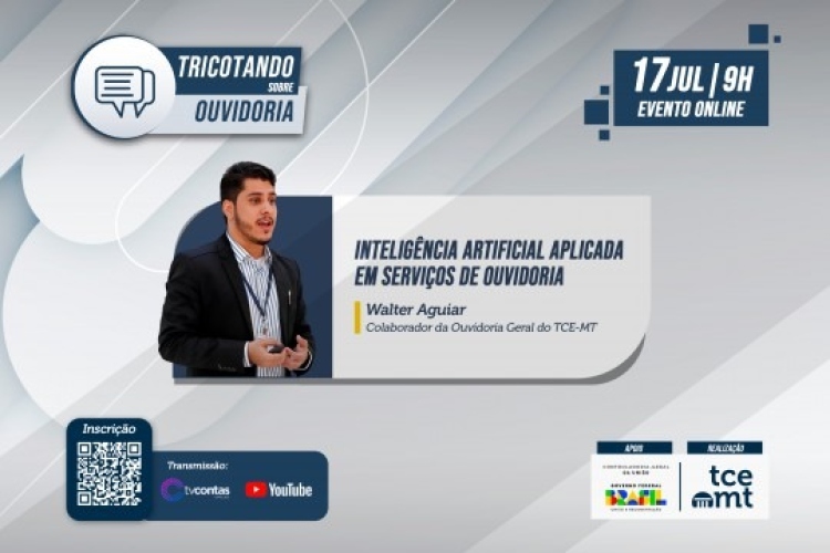Segunda edição do Tricotando sobre Ouvidoria abordará uso da inteligência artificial para agilizar serviços