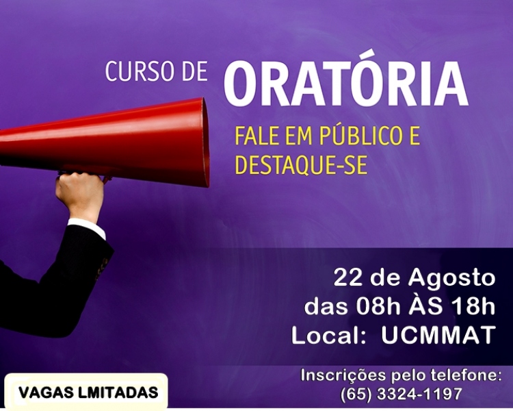 UCMMAT abre 40 vagas gratuitas para curso de oratória